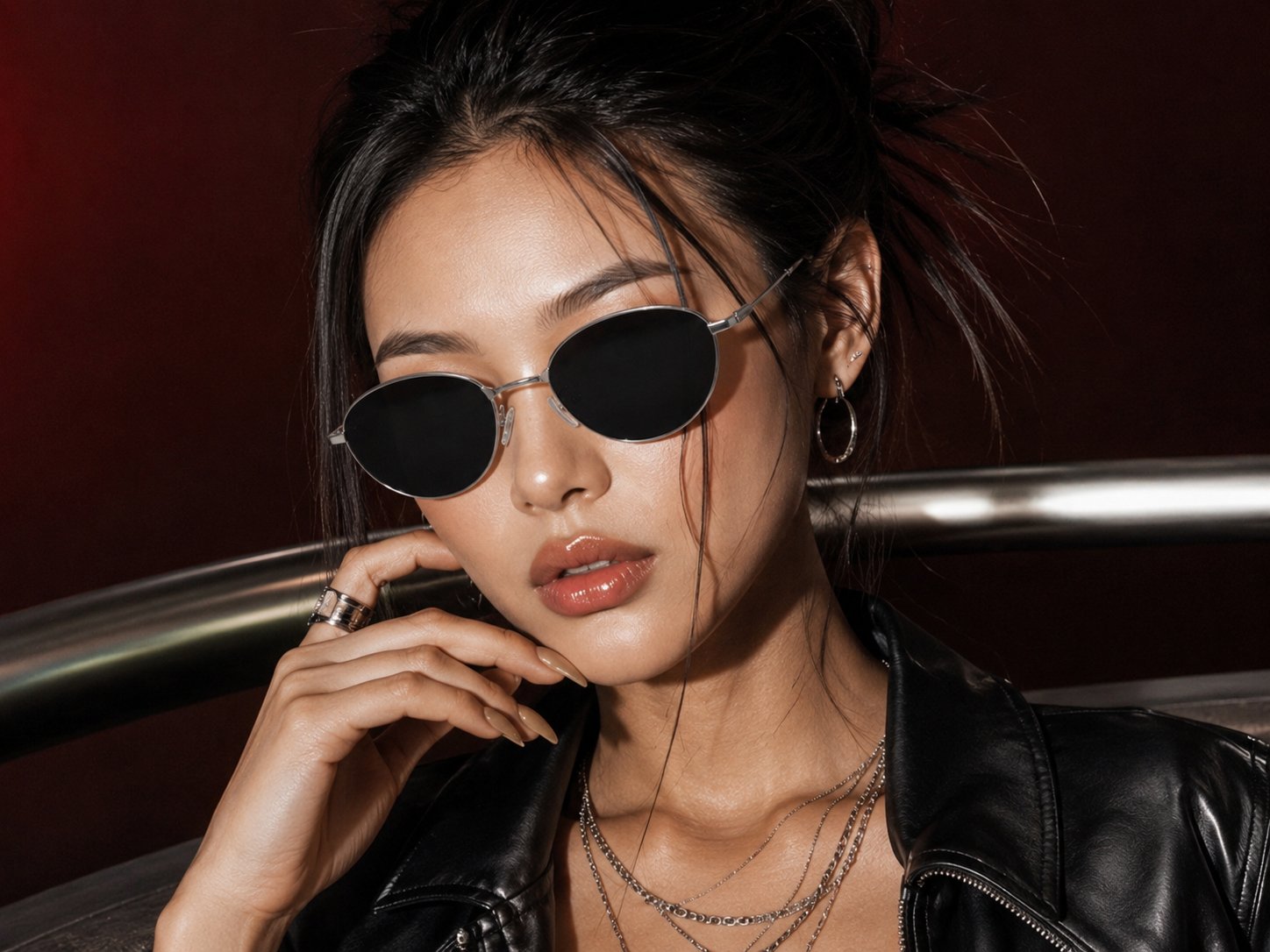 Person wearing edit sunglasses